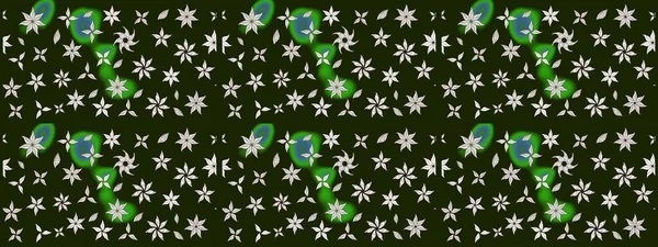 Çiçekli bahar çiçekleri. Robot resim. Motley illüstrasyonu. Küçük renkli çiçekler. Küçük çiçekte güzel bir desen. Moda baskıları için zarif bir şablon.