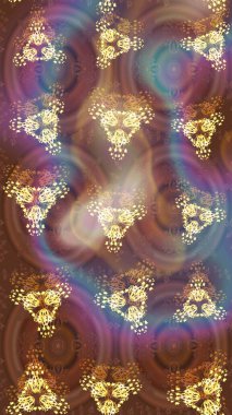 Raster illüstrasyonu. Çiçek Elementleri 'nin soyut geçmişi. Kahverengi, bej ve nötr renkler üzerine tasarım. Raster kış deseni.