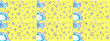 Raster illüstrasyonu. Anti-stres için soyut örnek sayfası. Sarı renklerde.