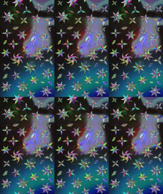 Güzel kumaş deseni. Raster illüstrasyonu. Güzel karalamalı çiçek desenli çizim. Küçük çiçekte sevimli çiçek deseni var..