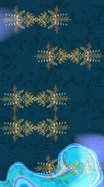 Çiçekli yaz çiçekleri. Küçük renkli çiçekler. Robot resim. Küçük çiçekte güzel bir desen. Moda baskıları için zarif bir şablon. Motley illüstrasyonu.