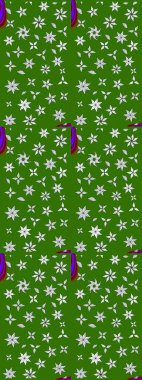 Güzel kumaş deseni. Küçük bir çiçekte eskiz deseni. Raster illüstrasyonu. Güzel çiçek arkaplanı..