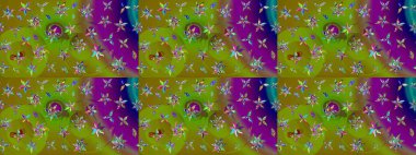 Nazik romantik baskı. Raster güzel bir çiçek deseni çizmiş. Tatil havası. Bahar mevsimi.