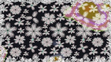 Hand drawn abstract fancy elements. Summer blooming theme. Watercolor painting imitation Raster illustration. Gray colors. Vintage flowers.