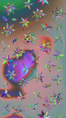 Güzel çiçek deseni. Tarafsız ve gri renklerde çiçekler. Renkli Bahar Teması eskiz kalıbı. Düz Çiçek Elementleri Tasarımı.