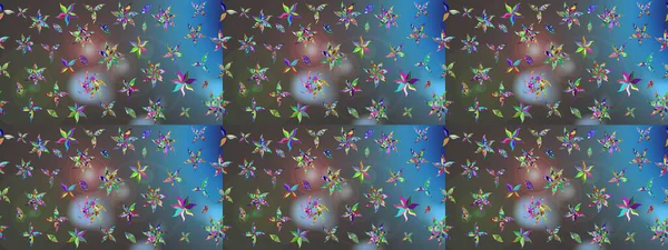 Manzaralı çiçek deseni. Çiçek kompozisyonu, el boyası, hassas şablon. Üst manzara, yumuşak mavi ve gri renkli. Sevgililer günü ve tebrik kartı konsepti için şık bir davet.