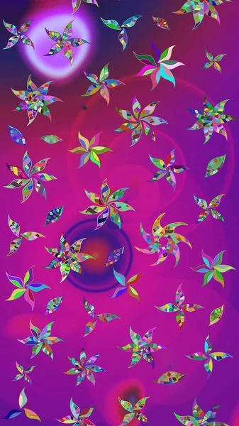 Eskiz arkaplan modeli. Mor ve mor renkli vadi çiçekleri. Suluboya, elle çizilmiş. Raster - stok.