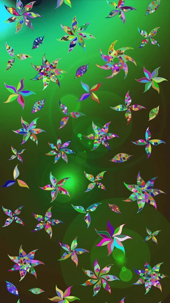 Küçük bir çiçekte eskiz deseni. Hoş bir çiçek geçmişi var. Güzel kumaş deseni. Raster illüstrasyonu.