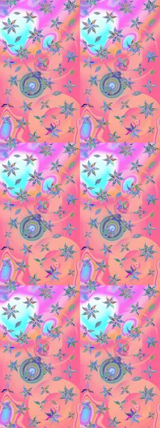 Eskiz arkaplan modeli. Suluboya, elle çizilmiş. Pembe ve nötr renklerde yaprakları olan yabani çiçekler. Raster illüstrasyonu.