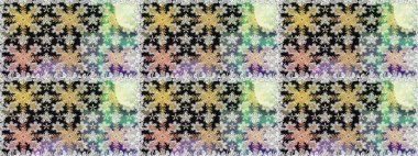 Kusursuz kraliyet lüksü, altın barok kumaş rengi. Altın antika ortaçağ dekoratifi, yapraklar ve gri ve nötr renklerde altın desenli süslemeleri olan pürüzsüz bir desen..