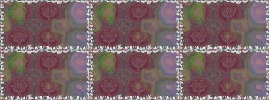 Yazdır. Düz Çiçek Elementleri Tasarımı. Güzel, pürüzsüz bir desen. Güzel kumaş deseni. Raster çiçekli arka plan. Renkli Yaz Temalı Kusursuz Arkaplan.