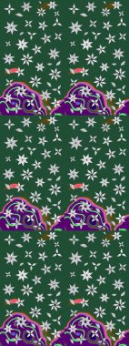 Küçük çiçekte güzel bir desen. Çiçekli bahar çiçekleri. Küçük renkli çiçekler. Moda baskıları için zarif bir şablon. Motley illüstrasyonu.