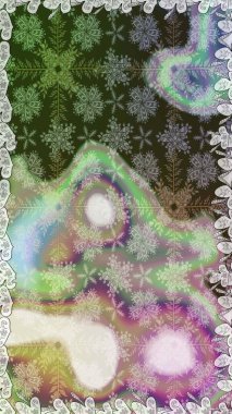 Raster illüstrasyonu. Gri ve nötr renkte çiçekler. El çizimi çiçekleri olan soyut, pürüzsüz desen.