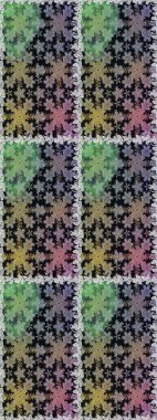 Gri ve nötr renklerde altın elementli pürüzsüz desen. Şam tasarım için kusursuz desen.