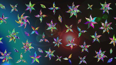 Bahar çiçekleriyle güzel bir çiçek deseni çizmişsin. Güzel kumaş deseni. Raster illüstrasyonu.