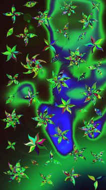 Çiçek arkaplan. Çizim raster deseni. Güzel kumaş deseni.