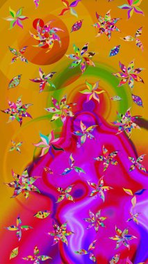 Suluboya çizim kalıbı. Dekorasyon ve tasarım için güzel bir desen. Moda baskısı. Çiçeğin suluboya çizimlerinin mükemmel deseni. Eski.