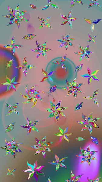 Küçük bir çiçekte eskiz deseni. Hoş bir çiçek geçmişi var. Güzel kumaş deseni. Raster illüstrasyonu.