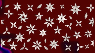 Halk tarzı. Moda baskıları için zarif bir şablon. Modern çiçek arkaplanı. Parlak renkli çiçekleri ve kırmızı ve kahverengi renkte yaprakları olan harika bir çiçek deseni..