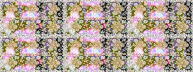 Tarafsız ve gri renklerde altın elementler. Kusursuz raster arka plan. Çiçek deseni. Duvar kâğıdı barok, İspanyol kumaşı. Şekil grafik deseni.