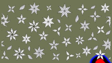 Raster 'ın taze dokusu. Paketleme, tekstil, duvar kâğıdı için çiçek eskizi. Yumuşak pamuk tasarımı. Yumuşak fayans. Klasik çiçek deseni.