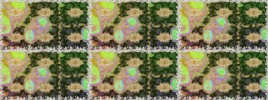 Duvar kâğıdı barok, İspanyol kumaşı. Şık bir grafik desen. Çiçek deseni. Kusursuz raster arka plan. Kahverengi ve bej renklerdeki altın elementler.