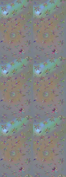 Raster düz çiçek çizim deseni. Hediye ambalaj kağıdı, tebrik kartları, posterler ve pankart tasarımı. Gri ve bej renkli çiçekler.