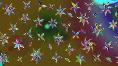 Raster deseni. Çiçekli çiçek deseni, suluboya. Küçük çiçekte güzel bir çiçek deseni..