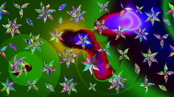 Çiçek deseni. Flower eskiz arka planı. Şatafatlı bahar bahçesi dokusu. Raster illüstrasyonu.