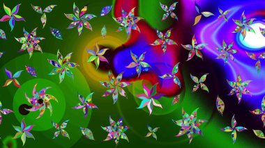 Raster şirin suluboya çiçek desenleri çiziyor. Büyük bir çiçek boyası seti. Kartlar, davetiyeler, tarih kartları ve daha fazlası için kullanılabilir.