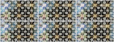 Raster kusursuz. Güzel kumaş deseni. Renkli Bahar Temalı Kusursuz Arkaplan. Çiçek deseni. Düz Çiçek Elementleri Tasarımı.