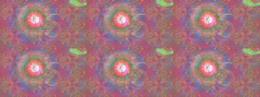 Etnik Mandala havlusu. Sınır Kızılderili çiçekli paisley patten. Raster Henna tarzı. Tebrik kartı geçmişi, boyama kitabı, arkaplan ve tekstil için kullanılabilir. Taslak süsleme izi.