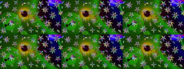 Güzel kumaş deseni. Güzel suluboya yaz çiçekleri deseni..