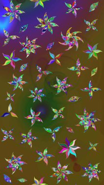 Raster çiçekleri klasik tarzda çizilmiş. Nazikçe, rengarenk bahar çiçekleri. Raster illüstrasyonu. Çiçekli yumuşak çizim deseni.