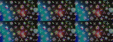 Raster deseni. Süslü kumaş deseni. Çiçekli çiçek deseni, suluboya..