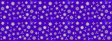 Sevimli çiçek raster deseni. Renkli Bahar Teması eskiz kalıbı. Mor renkli çiçekler. Düz Çiçek Elementleri Tasarımı.