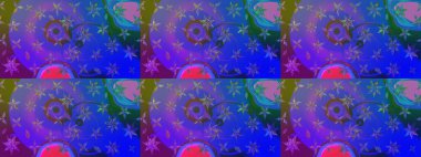 Vadinin çiçekleri mor ve mavi renklerde. Eskiz arkaplan modeli. Raster - stok. Suluboya, elle çizilmiş.