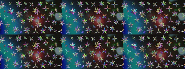 Raster deseni. Süslü kumaş deseni. Çiçekli çiçek deseni, suluboya..