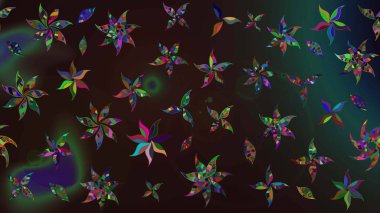 Çiçek arkaplan. Çizim raster deseni. Güzel kumaş deseni.