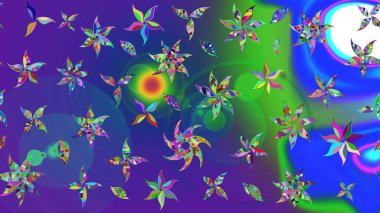 Çiçek arkaplan. Güzel kumaş deseni. Çizim raster deseni.