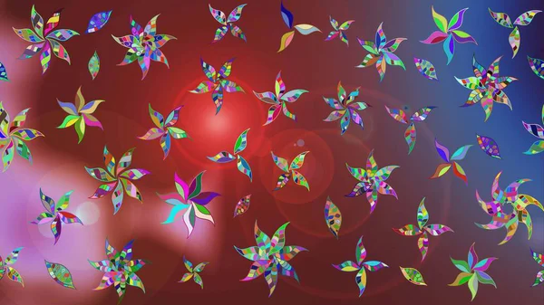 Doodle çiçekler ve dalları, otlar ve çiçekler. Elle çizilmiş. Raster resim. Güzel kumaş deseni.