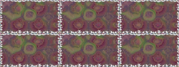 Eskiz tarzı kahverengi ve gri renklerde. Şirin karalama çiçekleri olan kusursuz çiçek desenleri. Raster illüstrasyonu. Raster illüstrasyonu. El yapımı çiçek ve bitki koleksiyonu.