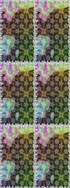 Gri ve nötr renklerde. Kusursuz dekoratif arka plan, çiçek mandala. Çiçek. Raster illüstrasyonu.