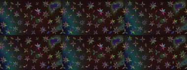 Gri ve kahverengi arka planda. Elle çizilmiş çiçek desenli Raster çizimi. Çocuksu tasarım. Tekstil, kumaş, ambalaj, hatıra defteri için güzel çiçek arkaplanı..