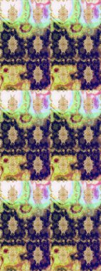 Barok tarzında duvar kâğıdı tasarımı için eskiz şablonu arka planı. Süslü raster dekorasyonu. Altın elementlerle nötr renklerde altın desen.