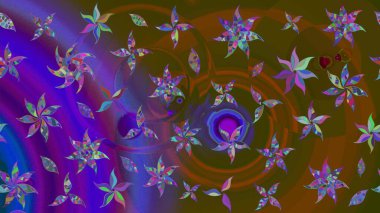 Suluboya çizim kalıbı. Dekorasyon ve tasarım için güzel bir desen. Moda baskısı. Çiçeğin suluboya çizimlerinin mükemmel deseni. Eski model. Raster illüstrasyonu.