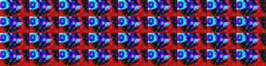 Flowers on blue and red colors. Cute Floral pattern in the small flower.