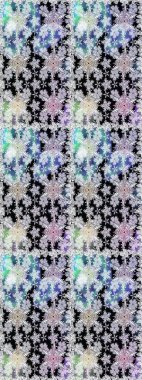 Vadinin çiçekleri tarafsız ve gri renklerde. Soyut etnik raster kusursuz desen. Çiçekler..