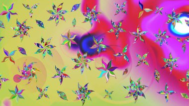 Güzel suluboya yaz çiçekleri deseni..