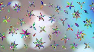 Güzel suluboya yaz çiçekleri deseni..